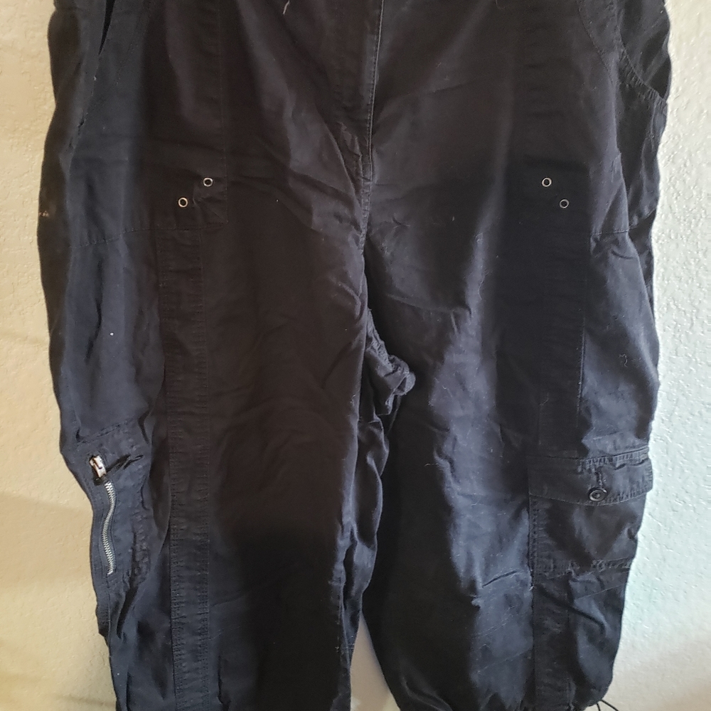 Style & Co Black Capris size 24w